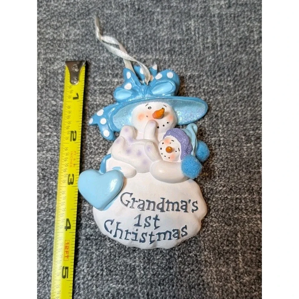 Grandma's 1st Christmas Snowman Ornament 5